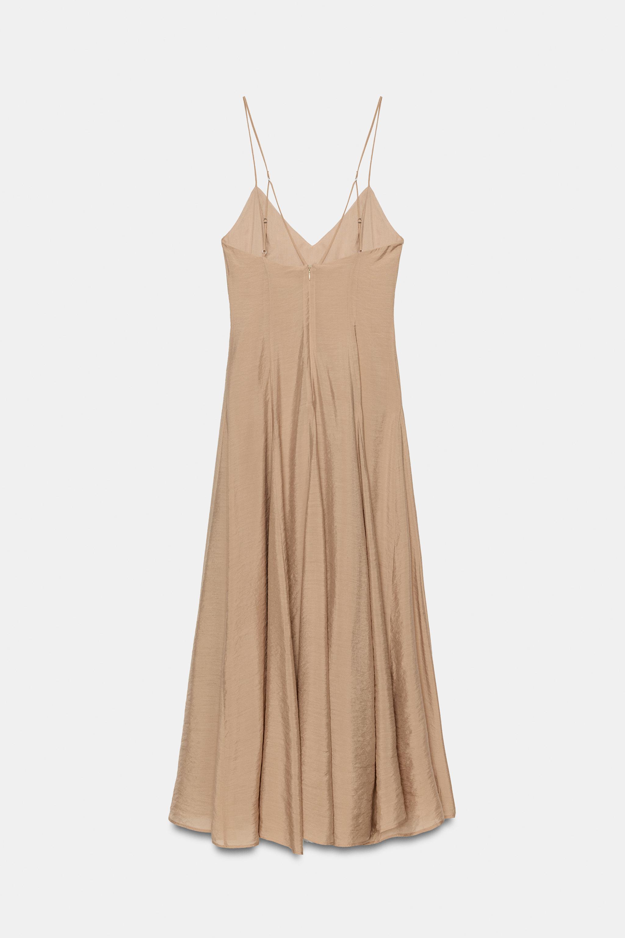 FLOWY STRAPPY MIDI DRESS